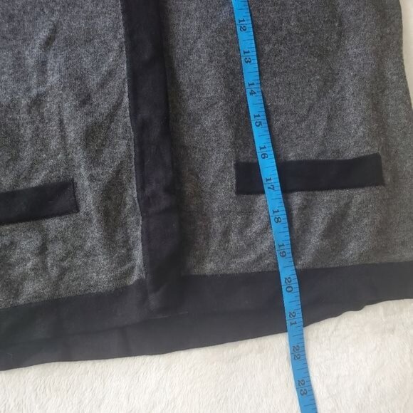 14TH & UNION Womens Cardigan SZ S Gray Black Snap Button Dark Academia Minimal - Picture 5 of 11